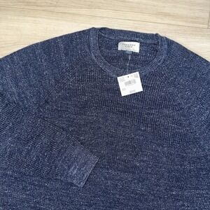 NWT American Eagle Men's Knit Crewneck Sweater Mens XL Blue Speckled Casual Soft